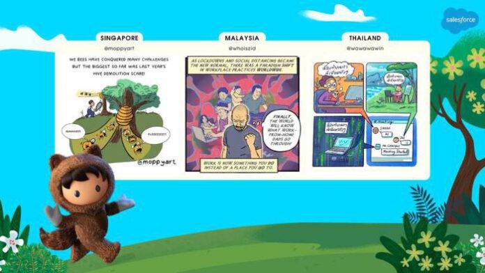 Salesforce_Comic collage